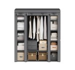 JoyBuy: SONGMICS Armoire en tissu 12 compartiments, structure métal à 25,99€ (au lieu de 42,46€)