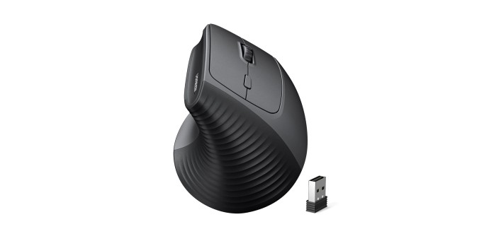 Amazon: Souris sans fil verticale Ugreen - Ergonomique, 2,4G, 4000 DPI, 6 boutons à 17,63€