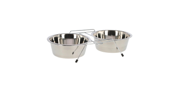 Amazon: Gamelle pour chien Kerbl Pet Inox et Support - 2x1800 ml, Argent à 6,62€ (au lieu de 14,99€)