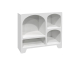 Sweeek: Buffet organique MDF 4 compartiments blanc 90cm à 48,99€ (au lieu de 139,99€)