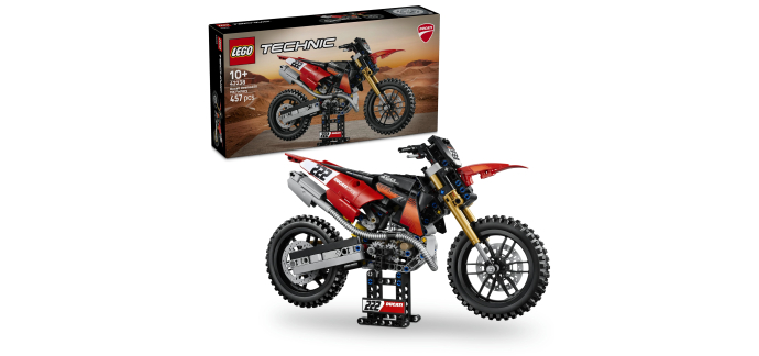 Amazon: LEGO® Technic Moto Ducati Desmo 450 MX Factory (42238) à 41,99€