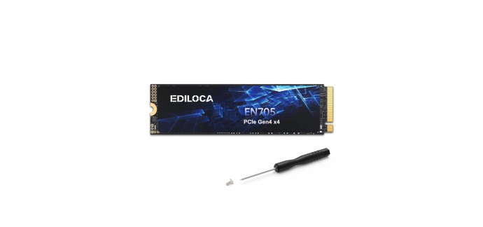 Amazon: SSD interne Ediloca 2To PCIe Gen4 - NVMe M.2 2280 à 209,99€