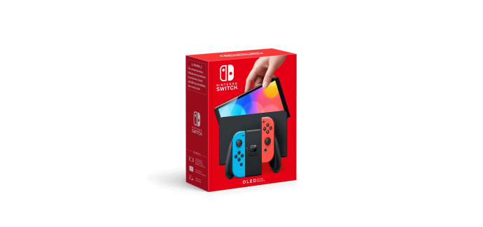 Amazon: Console Nintendo Switch OLED - Joy-Con Bleue et Rouge à 268,98€ (au lieu de 306,25€)