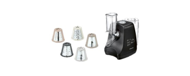 LIDL: SILVERCREST Râpe à légumes électrique SGR 150 E3 - 150 W, 5 cônes à 19,99€ (au lieu de 29,99€)