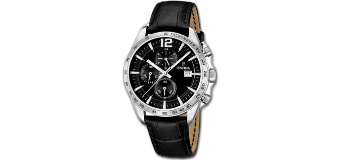 Amazon: Montre Chronographe Festina Timeless F16760 à 95€ (au lieu de 127,53€)