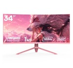 Amazon: Écran PC incurvé 34" Great voell - UWQHD 3440×1440, 1 ms, 165 Hz à 198,54€ (au lieu de 239,99€)