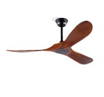JoyBuy: Ventilateur de plafond 132 cm sans lumière EDENDIRECT - bois naturel de Paulownia, moteur DC réversi