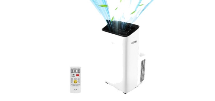 JoyBuy: Climatiseur mobile AUX 12000 BTU - Wi-Fi, 4 modes, R290, classe A à 309,90€ (au lieu de 399,90€)