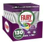 Amazon: Lot de 130 Tablettes Lave-Vaisselle Fairy Platinum Plus Tout-en-1 Miracle 30 Mins à 22,51€