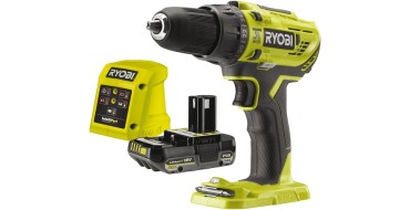 Amazon: Perceuse visseuse à percussion Ryobi 18V - 2 vitesses, 50 Nm, batterie 2Ah à 83,99€