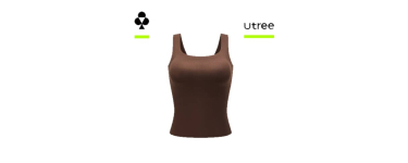 JoyBuy: Débardeur de soutien femme Utree - sans fil, antibactérien, marron XXL à 14,98€ (au lieu de 24,99€)