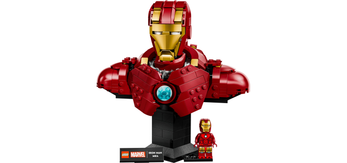 LEGO: 25% sur le second produit pour l'achat de Buste d’Iron Man MK4 et Buste d’Iron Spider-Man