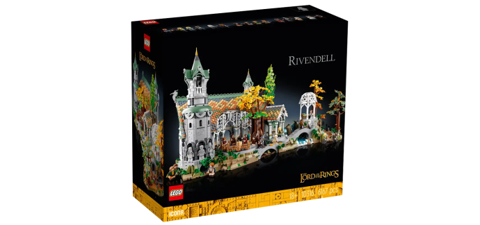Amazon: Set Lego Seigneur des Anneaux Fondcombe (10316) à 416,27€ (au lieu de 499,99€)