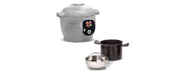 Fnac: Multicuiseur Moulinex Cookeo Gris 80 recettes CE854B10 à 149,99€ (au lieu de 249,99€)