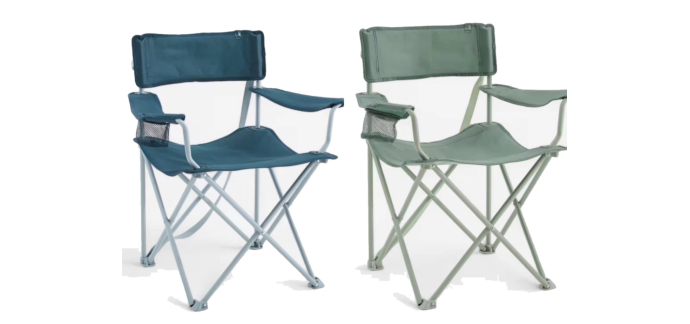 Decathlon: Chaise de camping Quechua - avec accoudoir, pliante à 12,99€ (au lieu de 17,99€)