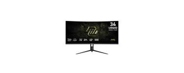 Fnac: Écran PC 34" MSI MAG 342CQRF E20 - UWQHD, 200 Hz, 0,5 ms, incurvé 1500R à 259,99€