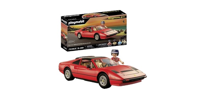 Amazon: Playmobil 71343 Magnum PI Ferrari 308 GTS à 38,59€ (au lieu de 73,23€)