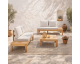 Cdiscount: Salon de jardin SANA - Bois acacia FSC, 1 table basse et 2 canapés, 4 personnes à 319,99€