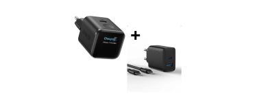Amazon: Chargeur USB-C Anker 45W + chargeur 20W offert à 29,99€ (au lieu de 49,99€)