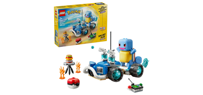 Amazon: LEGO 72156 Pokémon Carapuce et Buggy du Dresseur à 24,99€ (au lieu de 29,99€)