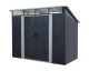 Cdiscount: Abri de jardin en métal 4,61 m² - 238 x 193 x 202 cm - SOLER - Kit d'ancrage inclus, 2 portes coulis
