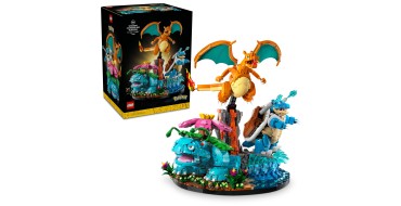 Amazon: LEGO® Pokémon Florizarre, Dracaufeu et Tortank (72153) à 590,99€ (au lieu de 649,99€)