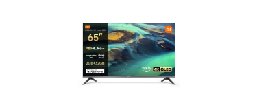 Amazon: TV 65" Xiaomi F Pro 65 - 4K UHD QLED, Smart TV, Fire TV, HDR10+, Mode Game Boost 120Hz à 499€