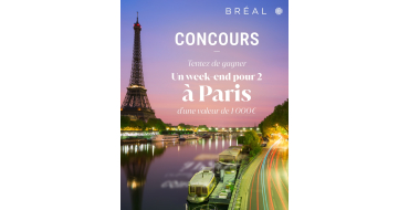 Bréal: 1 week-end à Paris pour 2 personnes (valeur 1000€) à gagner