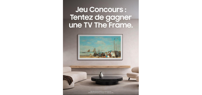 Samsung: 1 TV The Frame 55" Samsung avec Mode Art à gagner