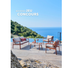 Hesperide: 1 salon de jardin FLÔVIA Acajou 4 places (valeur 499€) à gagner