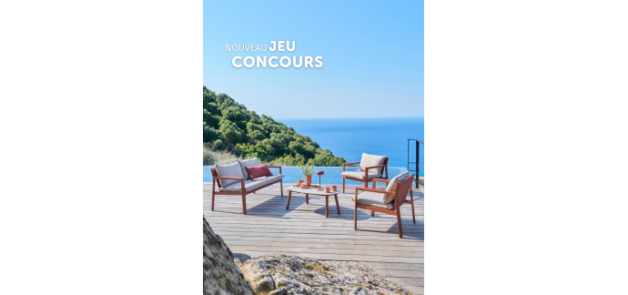 Hesperide: 1 salon de jardin FLÔVIA Acajou 4 places (valeur 499€) à gagner