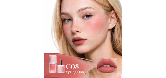 JoyBuy: Joocyee Crème lèvres et joues multi-usage C08 à 12,98€ (au lieu de 18,50€)