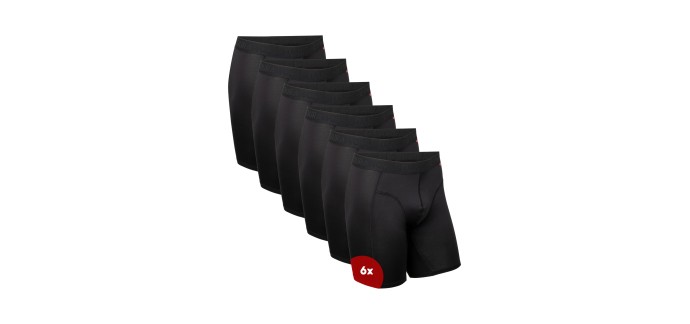 Amazon: Lot de 6 Boxers homme Danish Endurance à 32,95€ (au lieu de 52€)