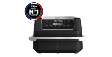 SharkNinja: Friteuse sans huile Ninja FlexDrawer AF550EU - Double Bac, 6,6L à 118,67€ (au lieu de 159,99€)