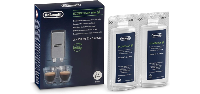 Amazon: Lot de 2 Flacons de 100ml Détartrant Delonghi EcoDecalk - pour Machine à Café à 5,4€