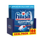 Amazon: Pack de 166 Capsules de Lave-Vaisselle Finish Quantum Infinity Shine à 20,76€ (au lieu de 30,9€)