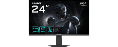 Amazon: Ecran PC 24" Gigabyte GS24F14 - FHD, 144Hz, 1ms à 69,99€ (au lieu de 106,31€)