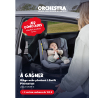 Orchestra: 1 siège-auto pivotant i-Swift Prémaman (valeur 229,99€) ou 5 cartes cadeaux Orchestra de 100€
