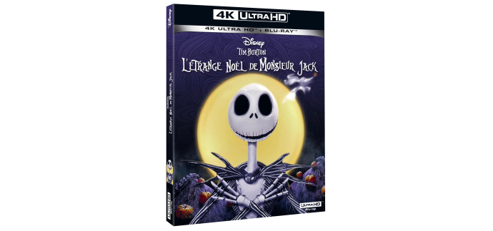 Amazon: Blu-Ray 4K + Blu-Ray - L'Étrange Noël de Mr. Jack à 12,07€ (au lieu de 13,81€)