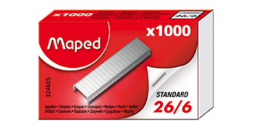Amazon: Boîte d'Agrafes Maped 26/6 - 1000 agrafes en Acier Inoxydable à 0,60€ (au lieu de 2,40€)