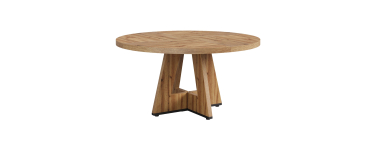 JoyBuy: Table à manger ronde Lantine - 120 x 75 cm à 98,09€ (au lieu de 185,99€)