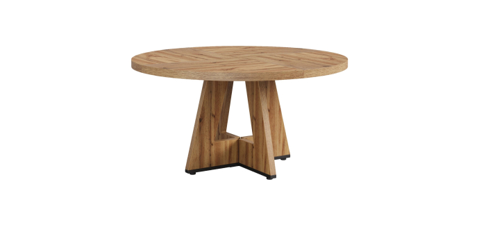 JoyBuy: Table à manger ronde Lantine - 120 x 75 cm à 98,09€ (au lieu de 185,99€)