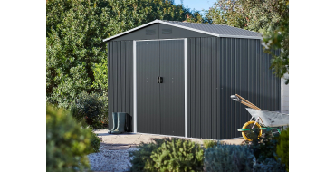 Castorama: Abri de jardin acier galvanisé 5,06m² à 169,9€ (au lieu de 219,9€)