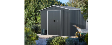 Castorama: Abri de jardin acier galvanisé 5,06m² à 169,9€ (au lieu de 219,9€)