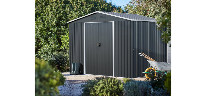 Castorama: Abri de jardin acier galvanisé 5,06m² à 169,9€ (au lieu de 219,9€)