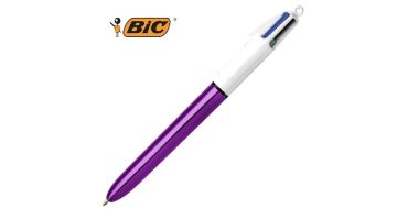 Bureau Vallée: Stylo à Bille BIC 4 Couleurs Shine - 7 couleurs au choix à 0,99€ (au lieu de 2,49€)