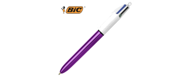 Bureau Vallée: Stylo à Bille BIC 4 Couleurs Shine - 7 couleurs au choix à 0,99€ (au lieu de 2,49€)