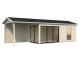 Bricomarché: Studio de jardin en bois Palmako Amanda - 17,1 m² + pergola 7,8 m² à 9040€ (au lieu de 11299€)