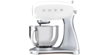 Boulanger: Robot pâtissier Smeg SMF04WHEU - 800 W, bol inox 4,8L à 243,99€ (au lieu de 349,99€)
