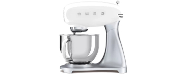 Boulanger: Robot pâtissier Smeg SMF04WHEU - 800 W, bol inox 4,8L à 243,99€ (au lieu de 349,99€)